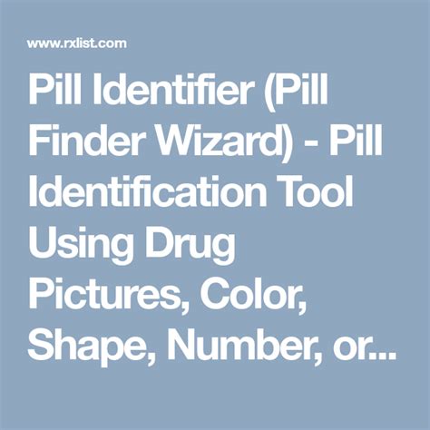 md pill identification wizard|pill finder wizard download.